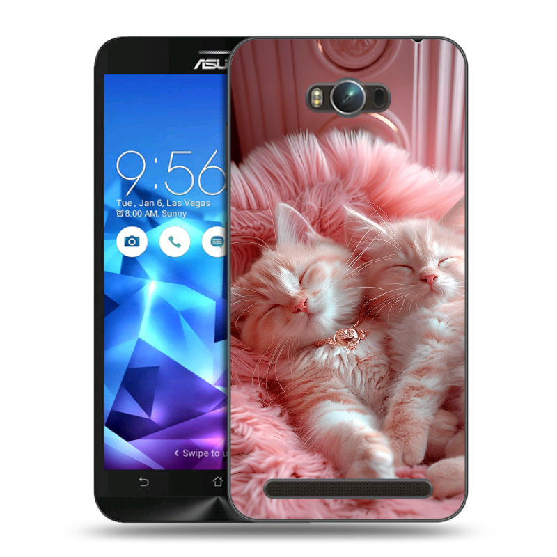 Пластиковый чехол на ASUS ZenFone Max с принтом котята котики Пластиковый чехол на ASUS ZenFone Max с принтом котята котики