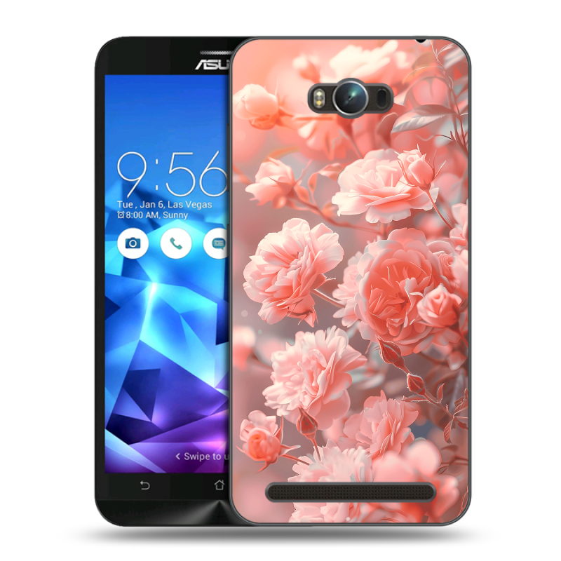 Пластиковый чехол на ASUS ZenFone Max с принтом Розы цветы Пластиковый чехол на ASUS ZenFone Max с принтом Розы цветы