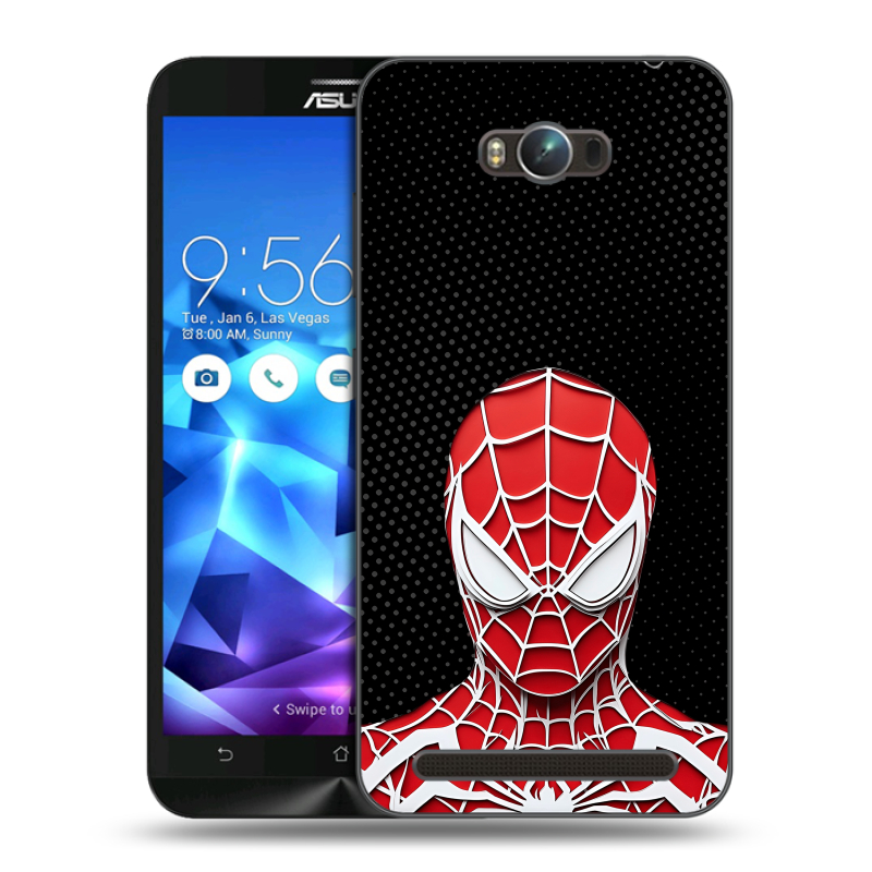 Пластиковый чехол на ASUS ZenFone Max с принтом человек паук spiderman Пластиковый чехол на ASUS ZenFone Max с принтом человек паук spiderman