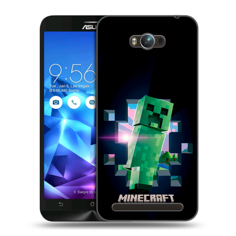 Пластиковый чехол на ASUS ZenFone Max с принтом Майнкрафт Minecraft Пластиковый чехол на ASUS ZenFone Max с принтом Майнкрафт Minecraft