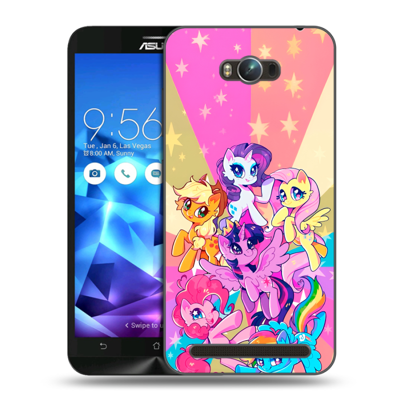 Пластиковый чехол на ASUS ZenFone Max с принтом My little pony Дружба чудо Пластиковый чехол на ASUS ZenFone Max с принтом My little pony Дружба чудо