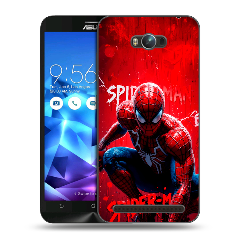 Пластиковый чехол на ASUS ZenFone Max с принтом Spiderman Человек паук Пластиковый чехол на ASUS ZenFone Max с принтом Spiderman Человек паук