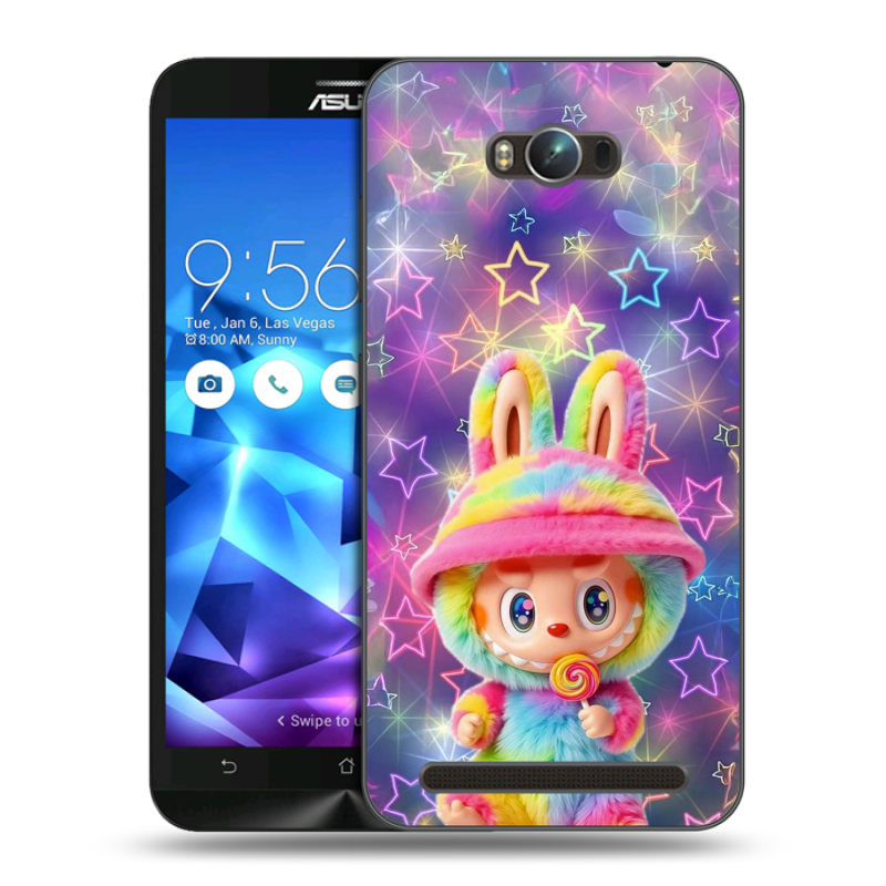 Пластиковый чехол на ASUS ZenFone Max с принтом Labubu Лабубу Пластиковый чехол на ASUS ZenFone Max с принтом Labubu Лабубу