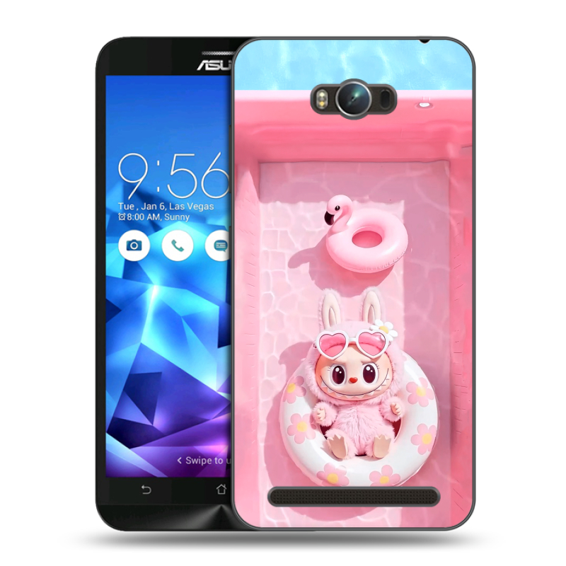 Пластиковый чехол на ASUS ZenFone Max с принтом Labubu Лабубу Пластиковый чехол на ASUS ZenFone Max с принтом Labubu Лабубу