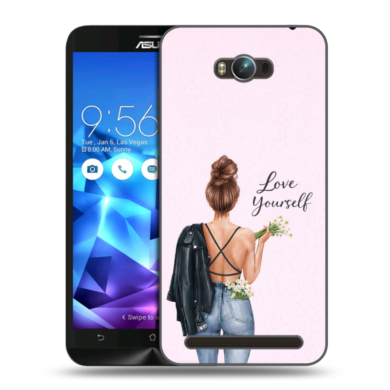 Пластиковый чехол на ASUS ZenFone Max с принтом женский Пластиковый чехол на ASUS ZenFone Max с принтом женский