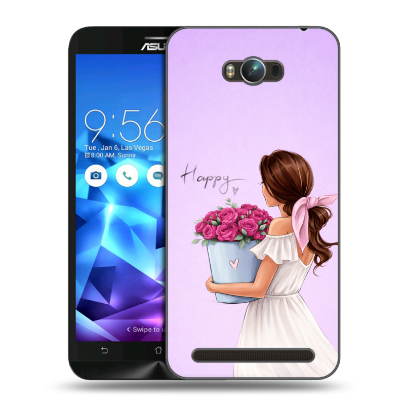 Пластиковый чехол на ASUS ZenFone Max с принтом женский Пластиковый чехол на ASUS ZenFone Max с принтом женский