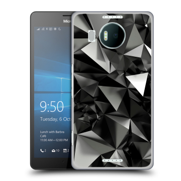 Пластиковый чехол на Microsoft Lumia 950 XL с принтом Черные кристаллы Пластиковый чехол на Microsoft Lumia 950 XL с принтом Черные кристаллы