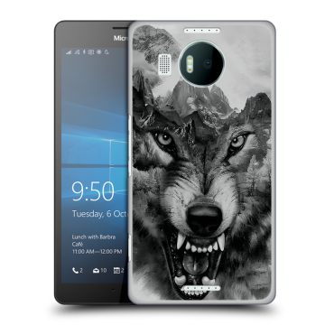 Пластиковый чехол на Microsoft Lumia 950 XL с принтом Волк Пластиковый чехол на Microsoft Lumia 950 XL с принтом Волк