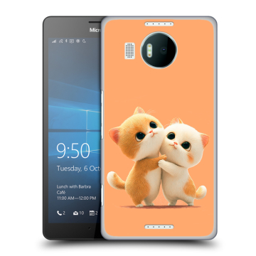 Пластиковый чехол на Microsoft Lumia 950 XL с принтом Милые котики Пластиковый чехол на Microsoft Lumia 950 XL с принтом Милые котики