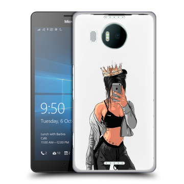 Пластиковый чехол на Microsoft Lumia 950 XL с принтом Женские принты