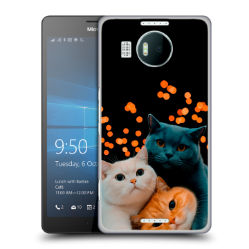 Пластиковый чехол на Microsoft Lumia 950 XL с принтом Кошки Пластиковый чехол на Microsoft Lumia 950 XL с принтом Кошки