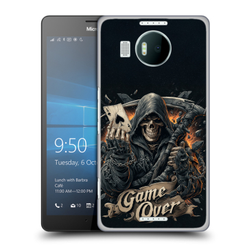 Пластиковый чехол на Microsoft Lumia 950 XL с принтом Скелет карты Пластиковый чехол на Microsoft Lumia 950 XL с принтом Скелет карты