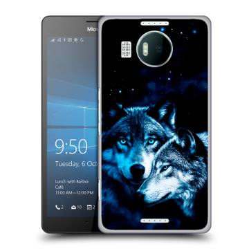 Пластиковый чехол на Microsoft Lumia 950 XL с принтом Волки Пластиковый чехол на Microsoft Lumia 950 XL с принтом Волки