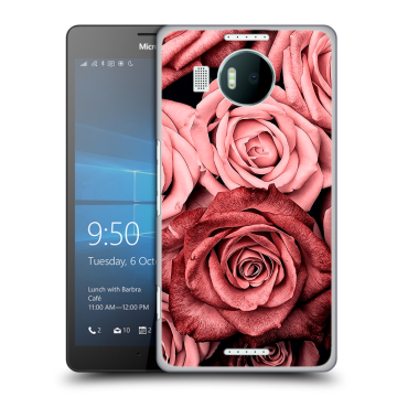 Пластиковый чехол на Microsoft Lumia 950 XL с принтом Цветы розы Пластиковый чехол на Microsoft Lumia 950 XL с принтом Цветы розы