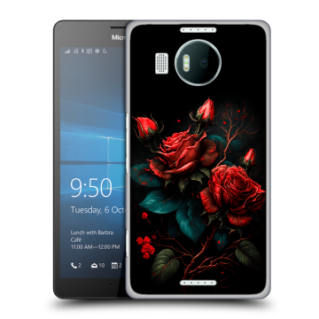 Пластиковый чехол на Microsoft Lumia 950 XL с принтом Розы красные Пластиковый чехол на Microsoft Lumia 950 XL с принтом Розы красные