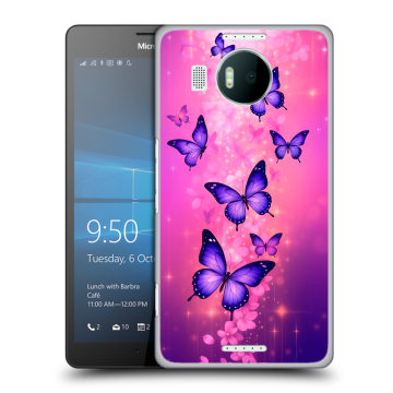 Пластиковый чехол на Microsoft Lumia 950 XL с принтом Бабочки
