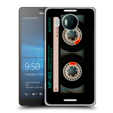 Пластиковый чехол на Microsoft Lumia 950 XL с принтом Кассета Пластиковый чехол на Microsoft Lumia 950 XL с принтом Кассета
