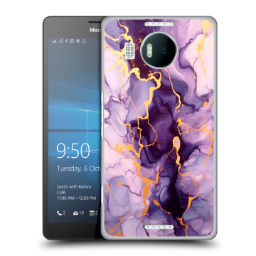 Пластиковый чехол на Microsoft Lumia 950 XL с принтом Мрамор