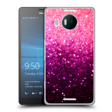 Пластиковый чехол на Microsoft Lumia 950 XL с принтом Блестки