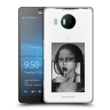 Пластиковый чехол на Microsoft Lumia 950 XL с принтом Мона Лиза
