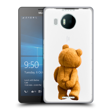 Пластиковый чехол на Microsoft Lumia 950 XL с принтом Медведь