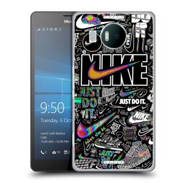 Пластиковый чехол на Microsoft Lumia 950 XL с принтом Найк