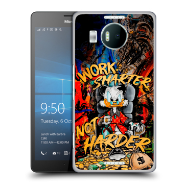 Пластиковый чехол на Microsoft Lumia 950 XL с принтом Дональд Дак Деньги Пластиковый чехол на Microsoft Lumia 950 XL с принтом Дональд Дак Деньги