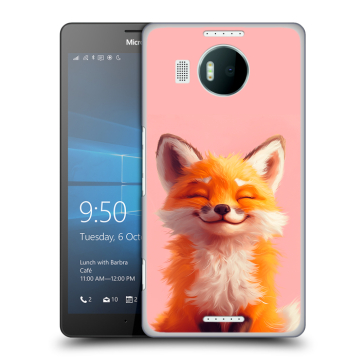 Пластиковый чехол на Microsoft Lumia 950 XL с принтом милая лиса