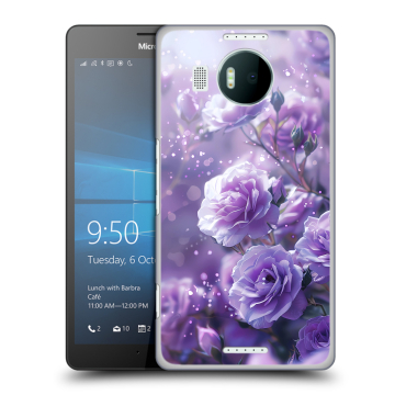 Пластиковый чехол на Microsoft Lumia 950 XL с принтом Розы цветы