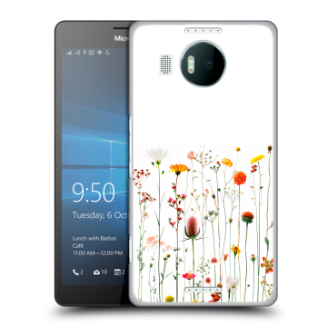 Пластиковый чехол на Microsoft Lumia 950 XL с принтом цветы
