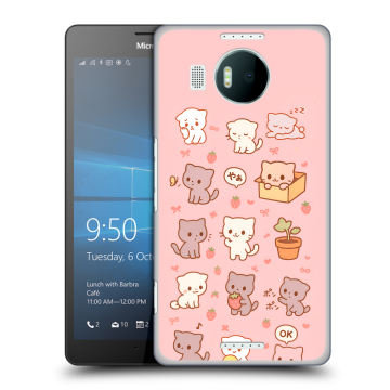 Пластиковый чехол на Microsoft Lumia 950 XL с принтом Hello Kitty Хелоу Кити