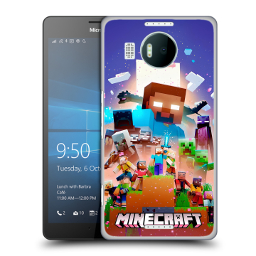 Пластиковый чехол на Microsoft Lumia 950 XL с принтом Майнкрафт Minecraft