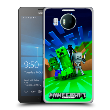 Пластиковый чехол на Microsoft Lumia 950 XL с принтом Майнкрафт
