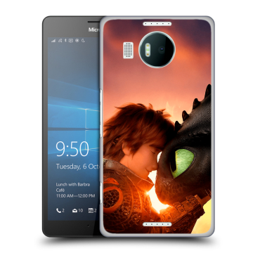 Пластиковый чехол на Microsoft Lumia 950 XL с принтом Как приручить дракона