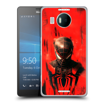 Пластиковый чехол на Microsoft Lumia 950 XL с принтом человек паук spiderman Пластиковый чехол на Microsoft Lumia 950 XL с принтом человек паук spiderman