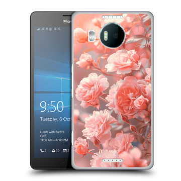 Пластиковый чехол на Microsoft Lumia 950 XL с принтом Розы цветы