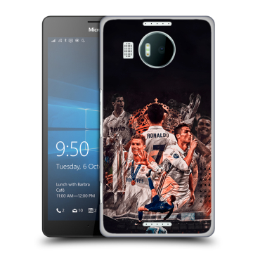 Пластиковый чехол на Microsoft Lumia 950 XL с принтом Реал Роналдо Real Ronaldo
