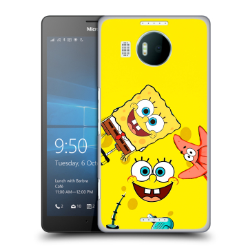Пластиковый чехол на Microsoft Lumia 950 XL с принтом Спанч боб Спанчбоб
