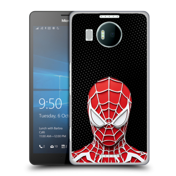 Пластиковый чехол на Microsoft Lumia 950 XL с принтом человек паук spiderman