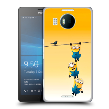 Пластиковый чехол на Microsoft Lumia 950 XL с принтом Миньоны