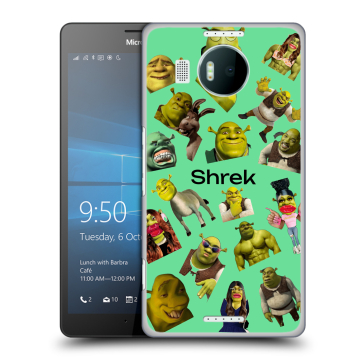 Пластиковый чехол на Microsoft Lumia 950 XL с принтом Шрек Shrek