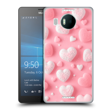 Пластиковый чехол на Microsoft Lumia 950 XL с принтом Сердечки Пластиковый чехол на Microsoft Lumia 950 XL с принтом Сердечки