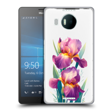 Пластиковый чехол на Microsoft Lumia 950 XL с принтом Цветы орхидеи