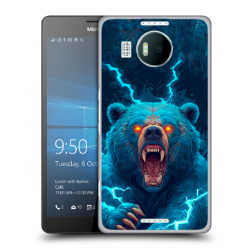 Пластиковый чехол на Microsoft Lumia 950 XL с принтом Медведь