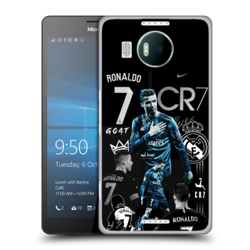 Пластиковый чехол на Microsoft Lumia 950 XL с принтом Реал Роналдо