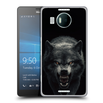 Пластиковый чехол на Microsoft Lumia 950 XL с принтом Волк