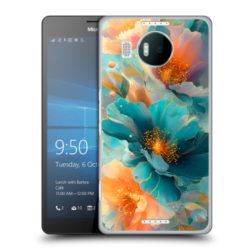 Пластиковый чехол на Microsoft Lumia 950 XL с принтом Цветы