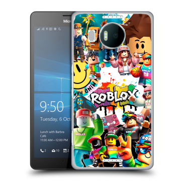 Пластиковый чехол на Microsoft Lumia 950 XL с принтом Roblox Роблокс