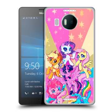 Пластиковый чехол на Microsoft Lumia 950 XL с принтом My little pony Дружба чудо Пластиковый чехол на Microsoft Lumia 950 XL с принтом My little pony Дружба чудо