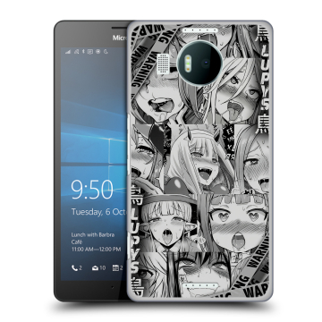 Пластиковый чехол на Microsoft Lumia 950 XL с принтом Ahegao Ахегао Аниме Пластиковый чехол на Microsoft Lumia 950 XL с принтом Ahegao Ахегао Аниме
